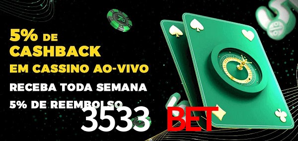 Promoções do cassino ao Vivo 3533 Bet